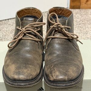 Lucky Brand Men's Distressed Brown Leather Chukka Boots